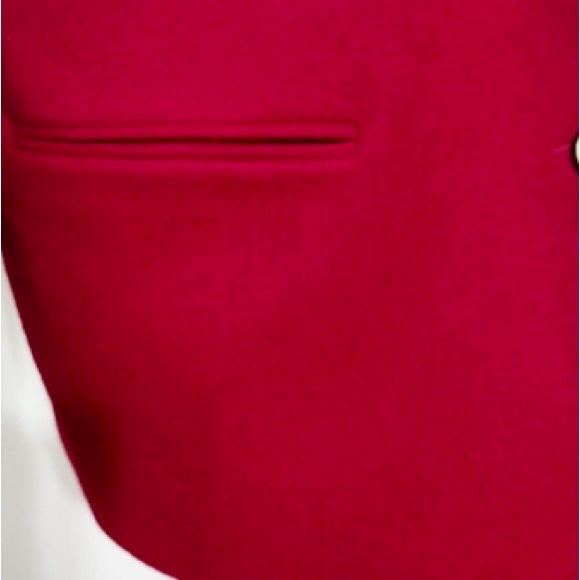 Appleseeds Red 100% Wool Blazer Coat Jacket Gold Buttons 22W EUC VTG Y2K Classic - Picture 6 of 17